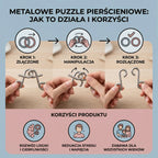 Metalowe Puzzle Pierścieniowe