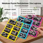 Metalowe Puzzle Pierścieniowe