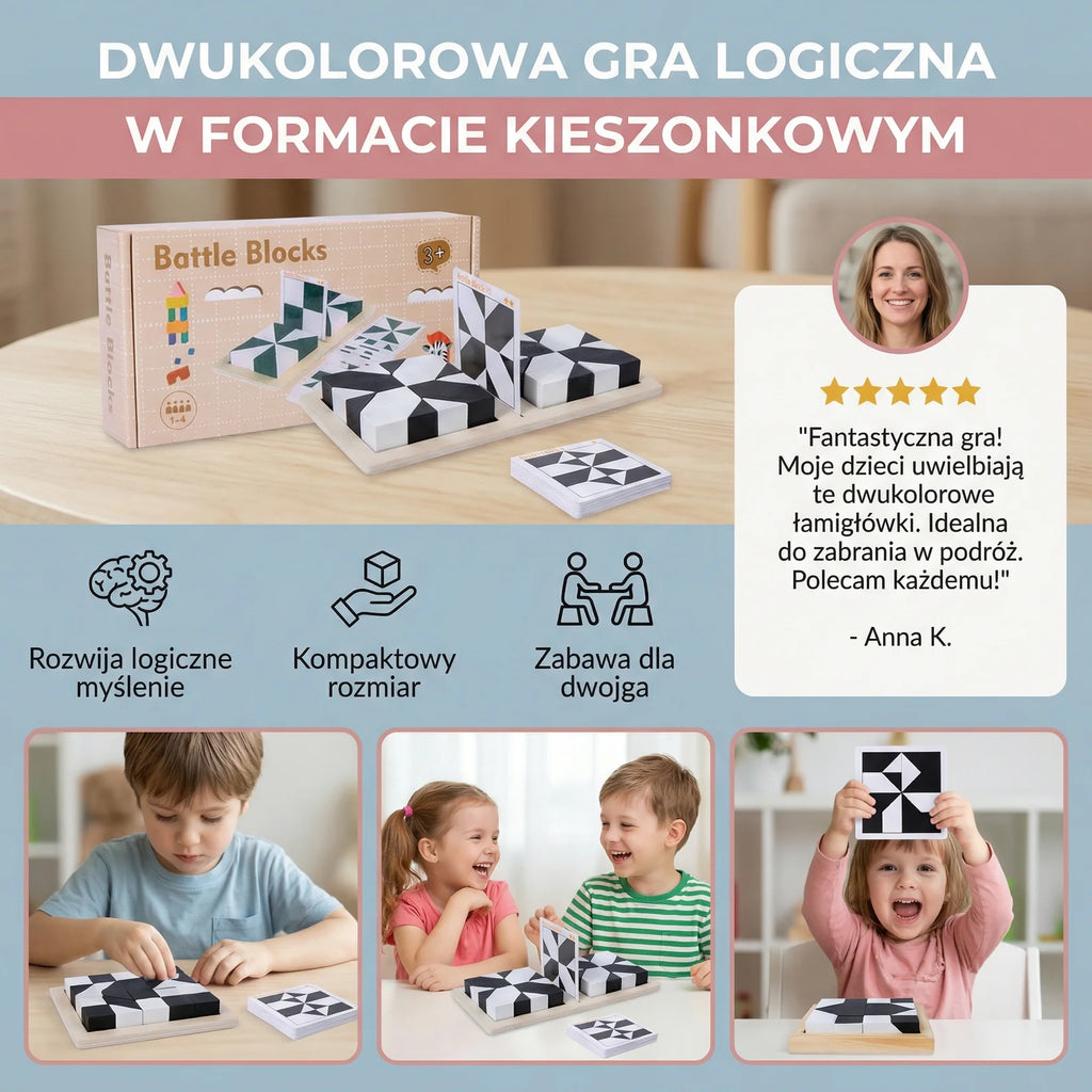 Battle Blocks – Drewniana Gra Logiczna
